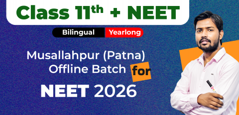 Class 11th Yearlong Musallahpur (Patna) Offline Bilingual Batch NEET 2026 image